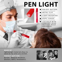 35 pcs Disposable Penlights Diagnostic ENT Emergency Medical – Assorted Colors