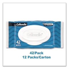 Cottonelle Fresh Care Flushable Cleansing Cloths 1 Ply 504 Wipes 12 Packs Case