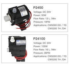 S&A 30W 50W 100W Water Pump P2430 P2450 for Industrial Chiller CW-5000 CW-3000