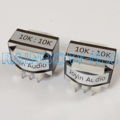 2PC R3 10K:10K PoMo alloy audio transformer input signal isolation 20Hz~80KHz