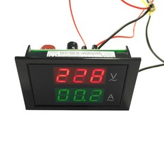AC 80-450V LCD Dual Display Digital AC Voltmeter Ammeter Voltage Amp Gauge Panel