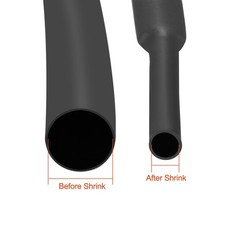 Heat Shrink Tubing 3.5mm Dia 2:1 Heat Shrink Tube Wrap Cable Sleeve 3.1m Black