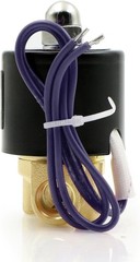 1/4″ Brass Electric Solenoid Valve – 12V DC, VITON Gasket, Direct Acting, Nor…