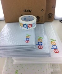 eBay Shipping Supplies Starter Kit Boxes Padded Envelopes 1-Tape And R-Paper Lot