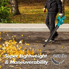 Leaf Blower Cordless – 21V Powerful Electric Leaf Blower with 2 Batteries and…