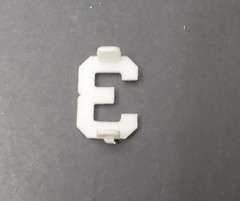 White And Off White Sign Signage Letters 3/4″ Letters and Numbers Incomplete