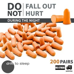 400/600 Ear Plugs Soft Orange Foam Sleep Travel Noise Shooting Working Lot Bulk