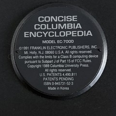 Franklin Concise Columbia Encyclopedia EC-7000 Handheld Electronic Dictionary