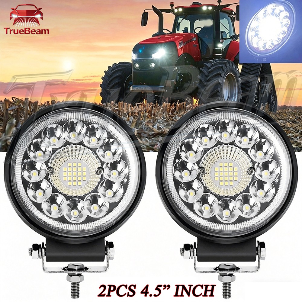 2pcs 4.5” round LED Work Light Spot fit Agriculture Vehicles Tractors Farming