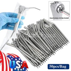 Dental 3 Way Air Water Syringe 2 Nozzles Triple Way Spray Handpiece USA