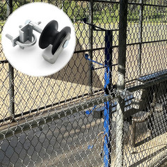 Blulu 2 Pcs Chain Link Nylon Rolling Gate Track Wheel, Quiet Sliding Roller with