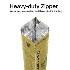 3.5g Resealable Stand Up Mylar Bags Smell Proof Zip Seal Food Grade Pouch 100pcs