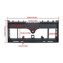 Skid Steer Pallet Fork Frame 4000LBS Heavy-Duty W/ Receiver Hitch & Spear Sleeve