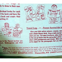 1987 Clown SHAPES ETC Creative Writing Book 10 Jumbo Sheets Art Paper NOS *