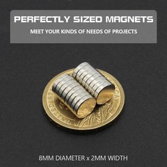 200PCS N35 Strong Neodymium Magnets Round Disc NdFeB Permanent Rare Earth Magnet
