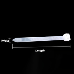 Black / White Nylon Plastic Strong Cable Ties Short Long Zip Tie Wraps 60-1500mm