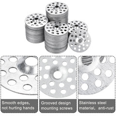 1″ Plaster Washers 200 Pcs Metal Repair Rings For Wall Ceiling Drywall Screws