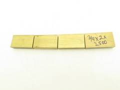 360 Yellow Brass Stock Rectangle Flat Bar 3/4″x 2″x 3-1/2″L Lot of 4pcs