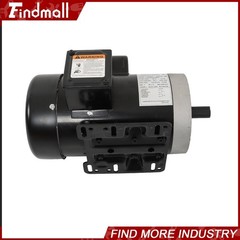 5HP Electric Motor 3450RPM Single Phase 208-230V 56C Frame 5/8″ Shaft 60HZ TEFC