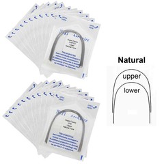 Dental Orthodontic Arch Wire Niti Super Elastic Round Rectangular Ovoid Natural