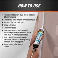 12-Pack DAP Alex Plus Acrylic Latex Caulk Plus Silicone Interior Exterior White