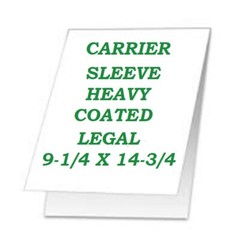 Laminating Carrier Sleeve For Laminator Pouches 5 PK Legal Size Coated, Heavy