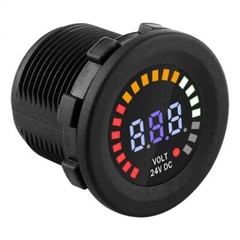 12V-24V Dual USB Charger LED Digital Display Voltage Amp Gauge Ammeter Voltmeter