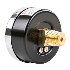 0-160 PSI Air Pressure Gauge 1/4″ NPT Center Back Mount CBM 2″ Face 2 Pack
