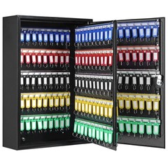 VEVOR 200-Key Cabinet Key Lock Box with Adjustable Racks & Colorful Key Tags