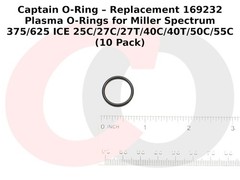 169232 Plasma O-Rings for Miller ICE-25C/27C/27T/40C/40T/50C/55C (10 Pack)