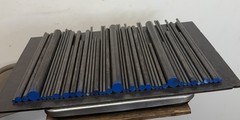 1144 Steel Round Bar Lot – Cold Drawn & Hot Rolled – 40 Pcs, 17.55 lbs