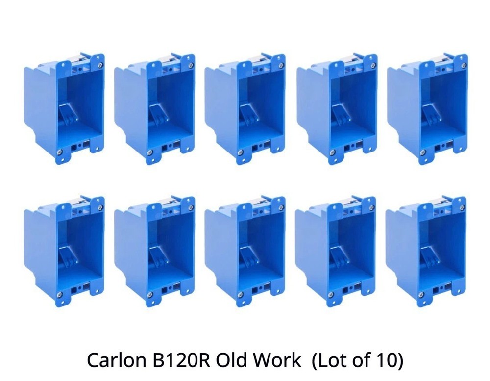 Carlon 1-Gang 20 cu. in. Electrical PVC Old Work Electrical Switch LOT OF 10 NEW