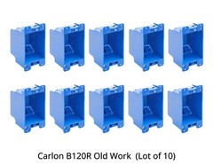 Carlon 1-Gang 20 cu. in. Electrical PVC Old Work Electrical Switch LOT OF 10 NEW