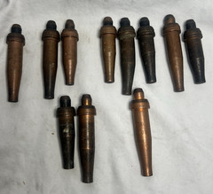 Lot of 11 Uniweld Series 3 Cutting Tips mixed size Free Shipping