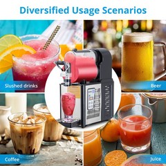 3L Commercial Slushy Machine, Frozen Drink Maker Margarita Smoothie Slushie