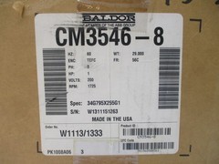 BALDOR CM3546-8 34G795X255G1 200V 3.9A NSMP