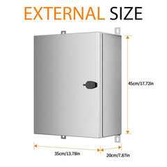 Stainless Steel Enclosure, IP65 Waterproof Electrical Box for Indoor and Outdoor