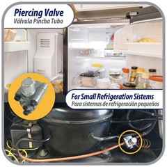 Appli Parts APT-PV310 1/2, 5/8 in Bullet Piercing Valve kit with tube size adapt