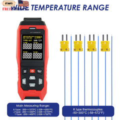 Thermocouple Thermometer Temperature Data Logger 4-Channel K/J/T Type Thermomete
