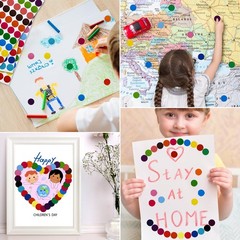 Dot Sticker 2100 Pcs, 3/4″ Blank Garage Sale Price Stickers, Circle Sticker‘s, C