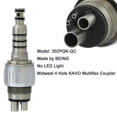 COXO Dental High Speed Fiber Optic Handpiece Turbine KaVo Coupler 4 Hole 6 Pin