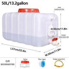 Large Plastic Water Storage Tanks 25L/35L/50L/80L/110L/200L Emergency Water