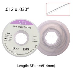 Orthodontic Dental Braces Niti Open Coil Spring Dia.012 Inch/.030 Inch 914mm dk