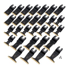 Multi Tool Blades -30Pcs Titanium Oscillating Tool Blades for Metal Wood Plastic