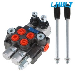 LABLT 2Spool Hydraulic Monoblock Double Acting Control Valve 11 GPM w/Conversion