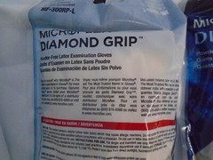 MIRCROFLEX MF-300-RPL POWDER FREE DIAMOND GRIP LATEX GLOVES LARGE (10/PK) x 2