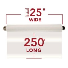 GBC Ultima 65 lamination rolls, 3 mil, 25″ x 250′ x 1″ core, 2 rolls