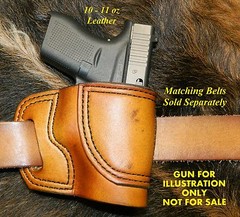 Gary C’s Avenger OWB HOLSTER fits Glock 42 .380 eXtra Heavy Leather