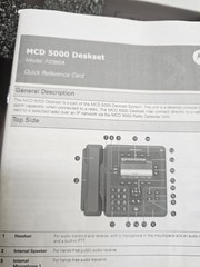 Motorola MCD5000 Desktop Deskset Controller F2380A w B1952B Speaker
