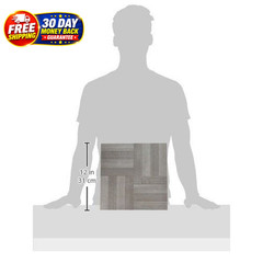 Nexus Self Adhesive 12-Inch Vinyl Floor Tiles, 20 20 Ash Grey Wood